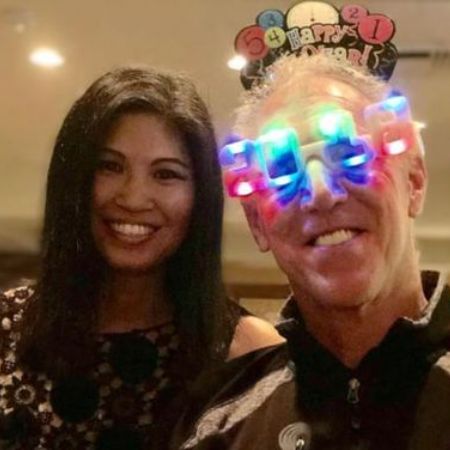 Lori Matsuoka and her husband, Bill Walton, took a picture in the 2018 new year.